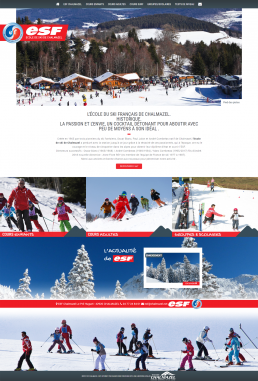 création site internet école de ski
