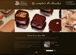 Création du site web d'un chocolatier
