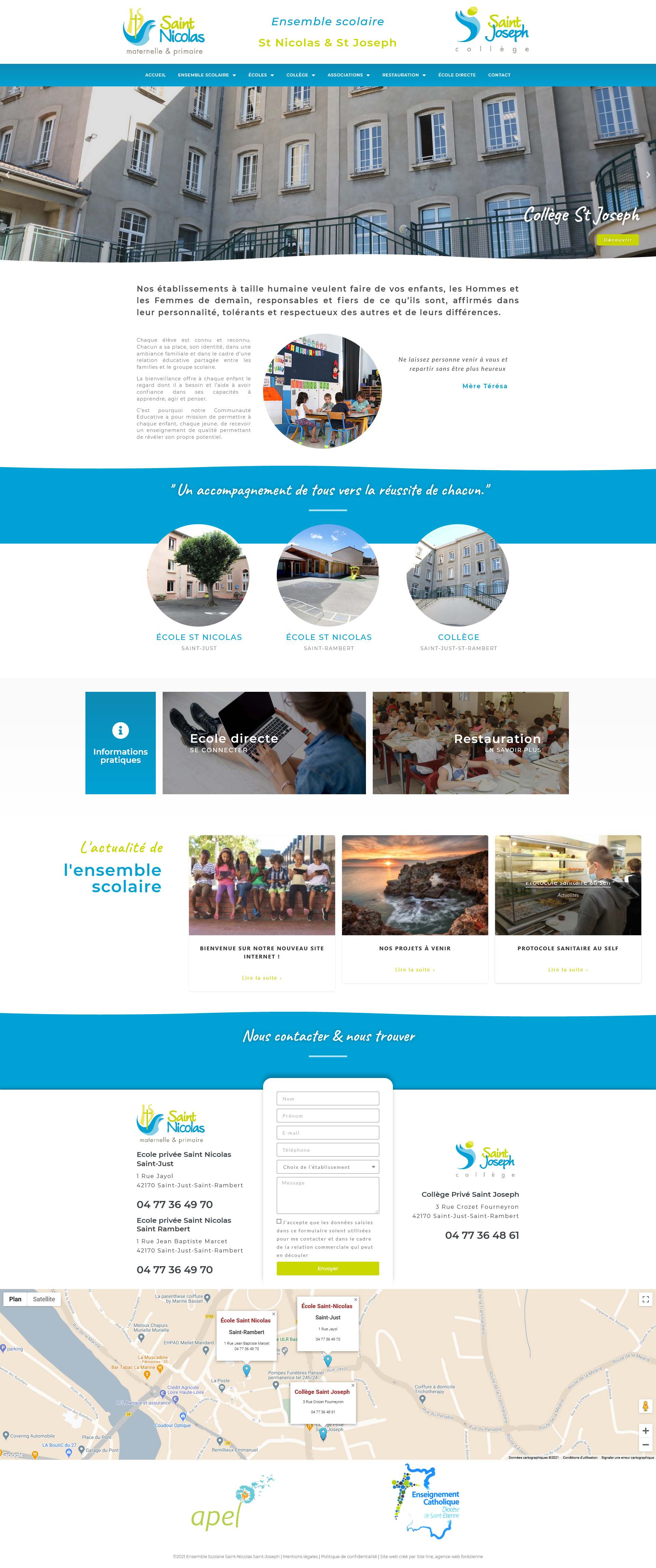 Création site web école collège Loire 42
