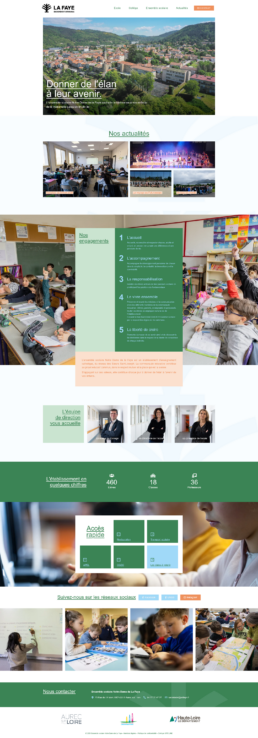 creation site internet ecole et college en haute-loire, 43 - Notre Dame de La Faye