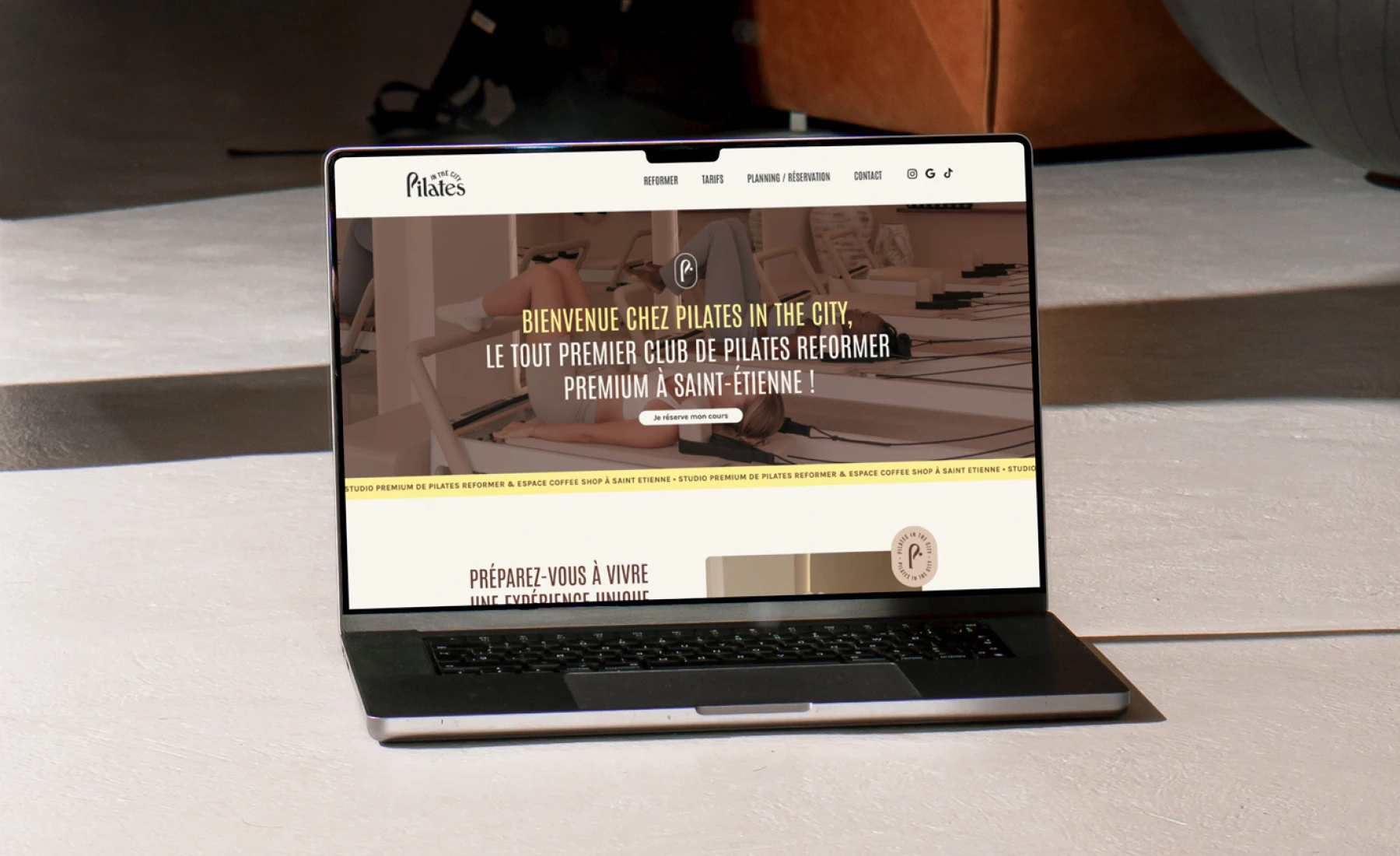 creation site internet vitrine studio pilates à Saint-Etienne