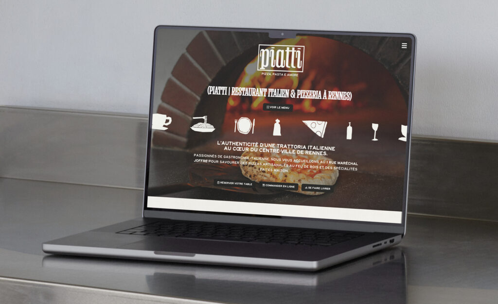 création site one page restaurant pizzeria